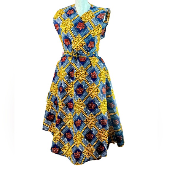 Dresses & Skirts - Wrap Dress with Pockets: Size S-2XL Adjustable